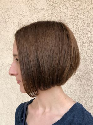 Women's haircut by Larrabie Vance at Little Shop of Hairdos in Upland, CA 91786 on Frizo