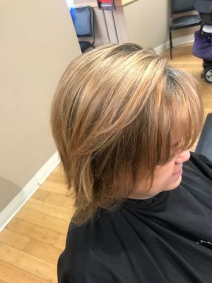 Partial highlights by Ali Massaro at Fantastic Sams in Saint Petersburg, FL 33704 on Frizo