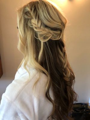 Bridal hair by Kelsey Olafson at Lifespa Ft Washington in Fort Washington, PA 19034 on Frizo