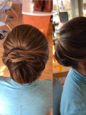 Updo by Sogand Robatian at Illusions Unlimited Salon in Mission Viejo, CA 92691 on Frizo