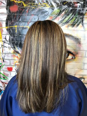 Highlights by Fleur Spratley at Hair by Fleur in Miami, FL 33180 on Frizo