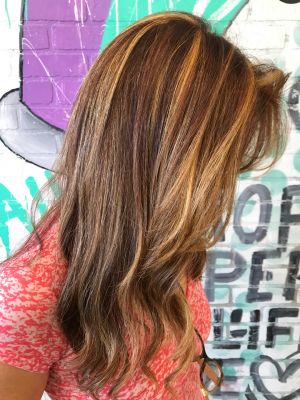 Partial highlights by Fleur Spratley at Hair by Fleur in Miami, FL 33180 on Frizo