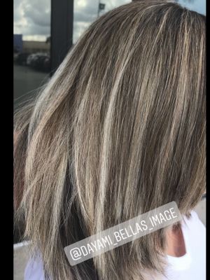 Highlights by Dayami Ortega at Bella's Image Hair Design Studio in Hialeah, FL 33012 on Frizo