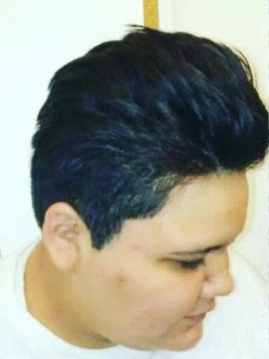 Men's haircut by Marcella Hillman at Heiress Hair in Dallas, TX 75231 on Frizo
