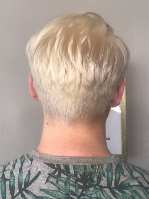 Men's color by Mae Jones at La petite salon in Denver, CO 80214 on Frizo