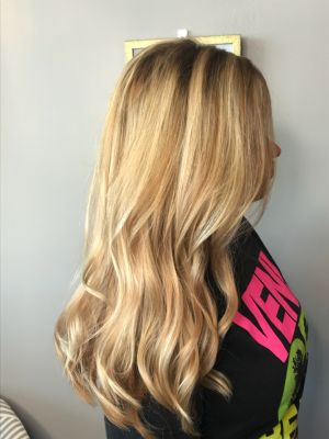 Partial highlights by Mae Jones at La petite salon in Denver, CO 80214 on Frizo